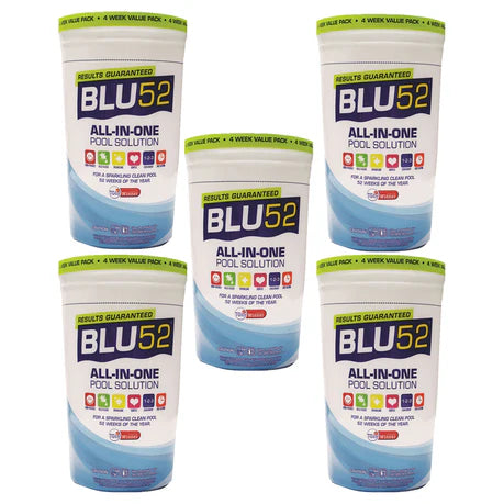 Blu52 Pool Maintenance Solution for 50 000L Pool (5 Pack)