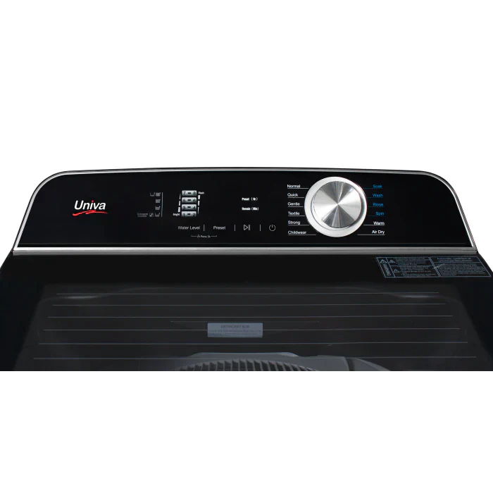 Univa 16kg Rear Control Graphite Grey Topload Washer UTL160BT